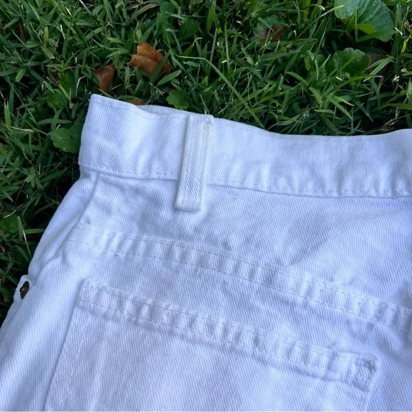 1970’s white Levi orange tab high waisted jean shorts
