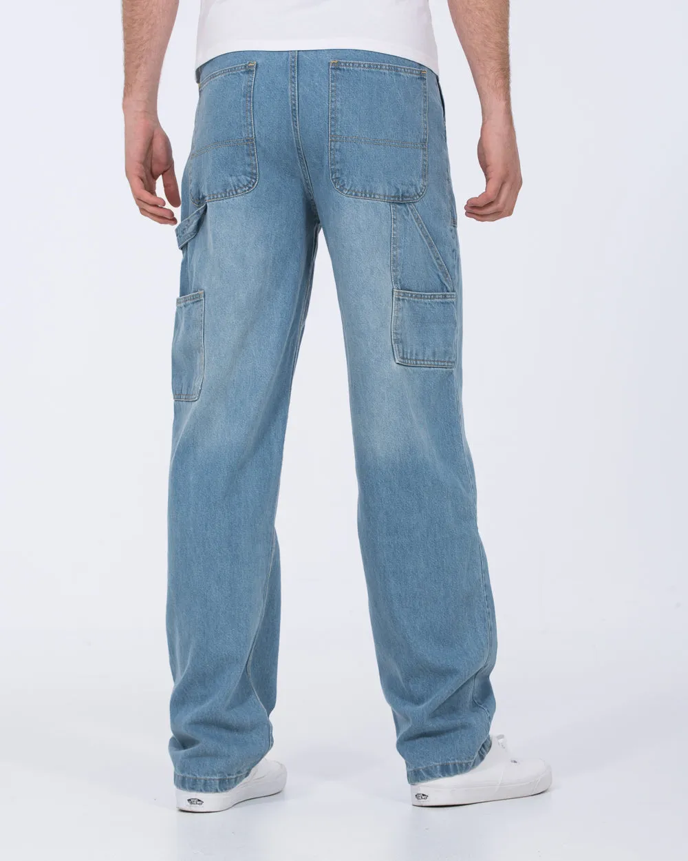 2t Jacob Tall Loose Fit Carpenter Jeans (light wash)