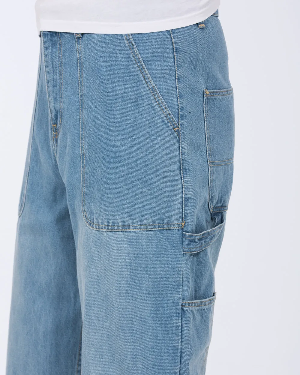 2t Jacob Tall Loose Fit Carpenter Jeans (light wash)