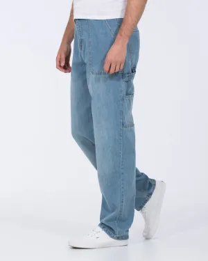 2t Jacob Tall Loose Fit Carpenter Jeans (light wash)