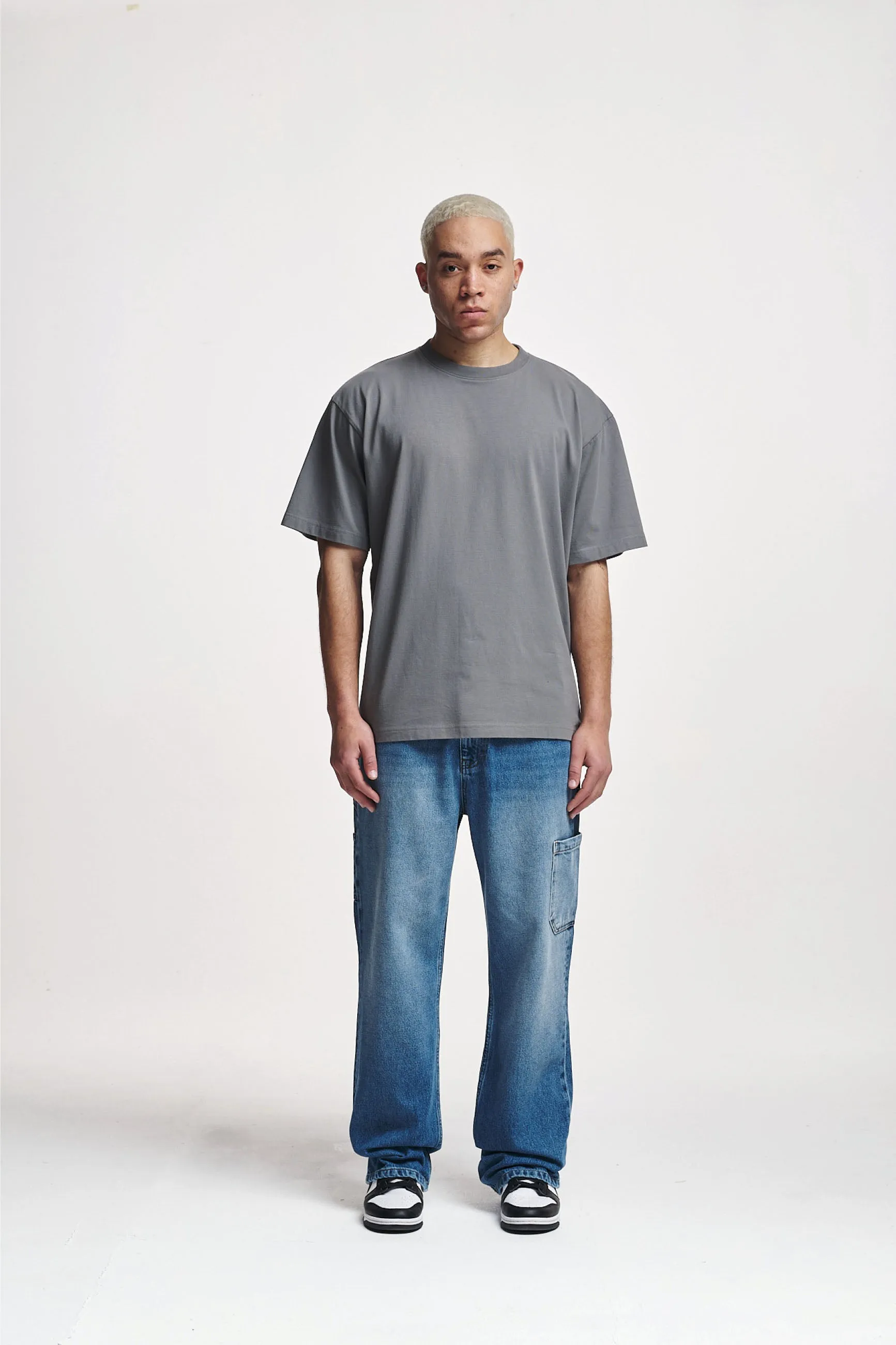 2Y Studios | ELADAN WORKER BAGGY JEANS | medium blue