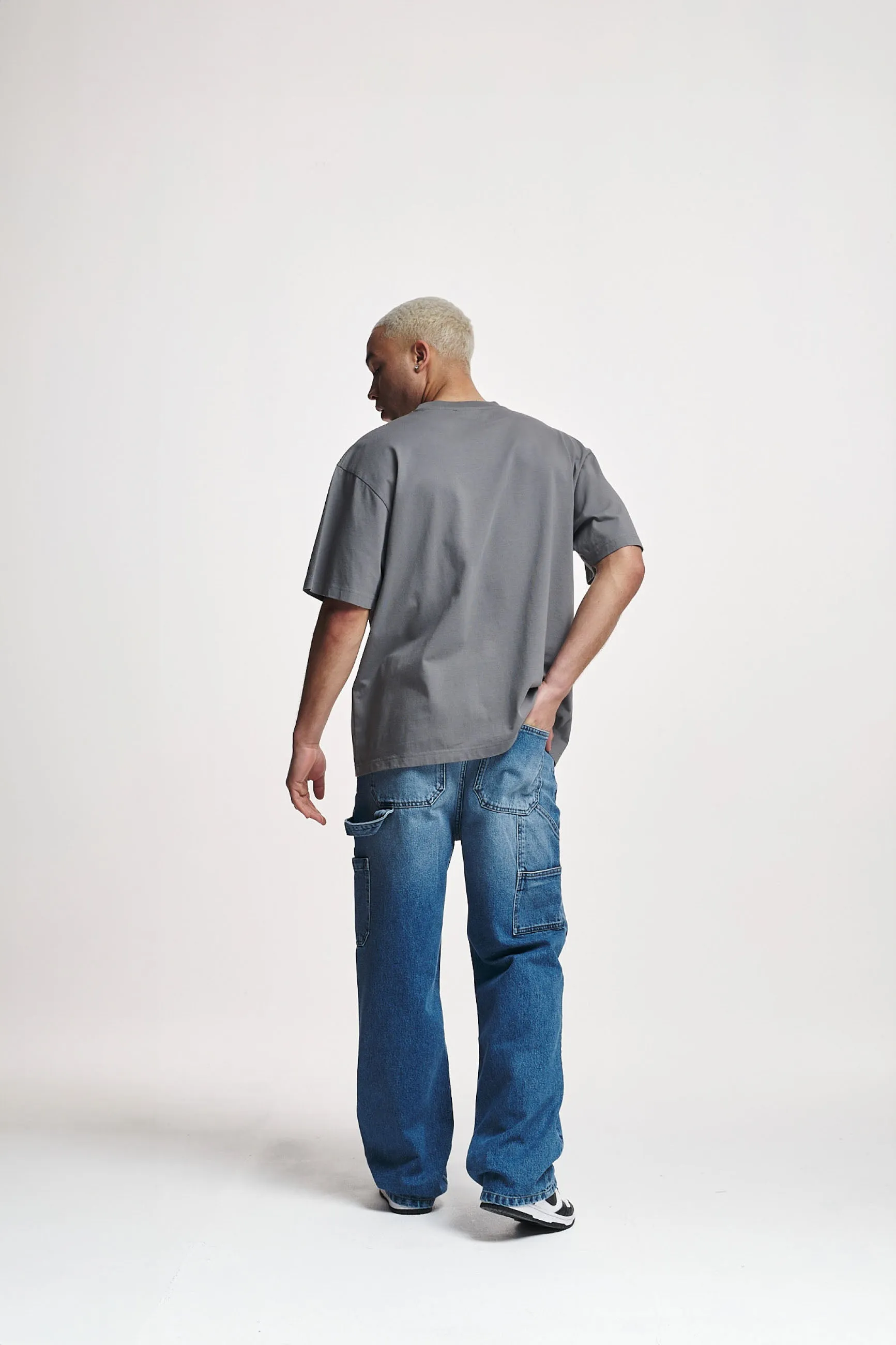 2Y Studios | ELADAN WORKER BAGGY JEANS | medium blue