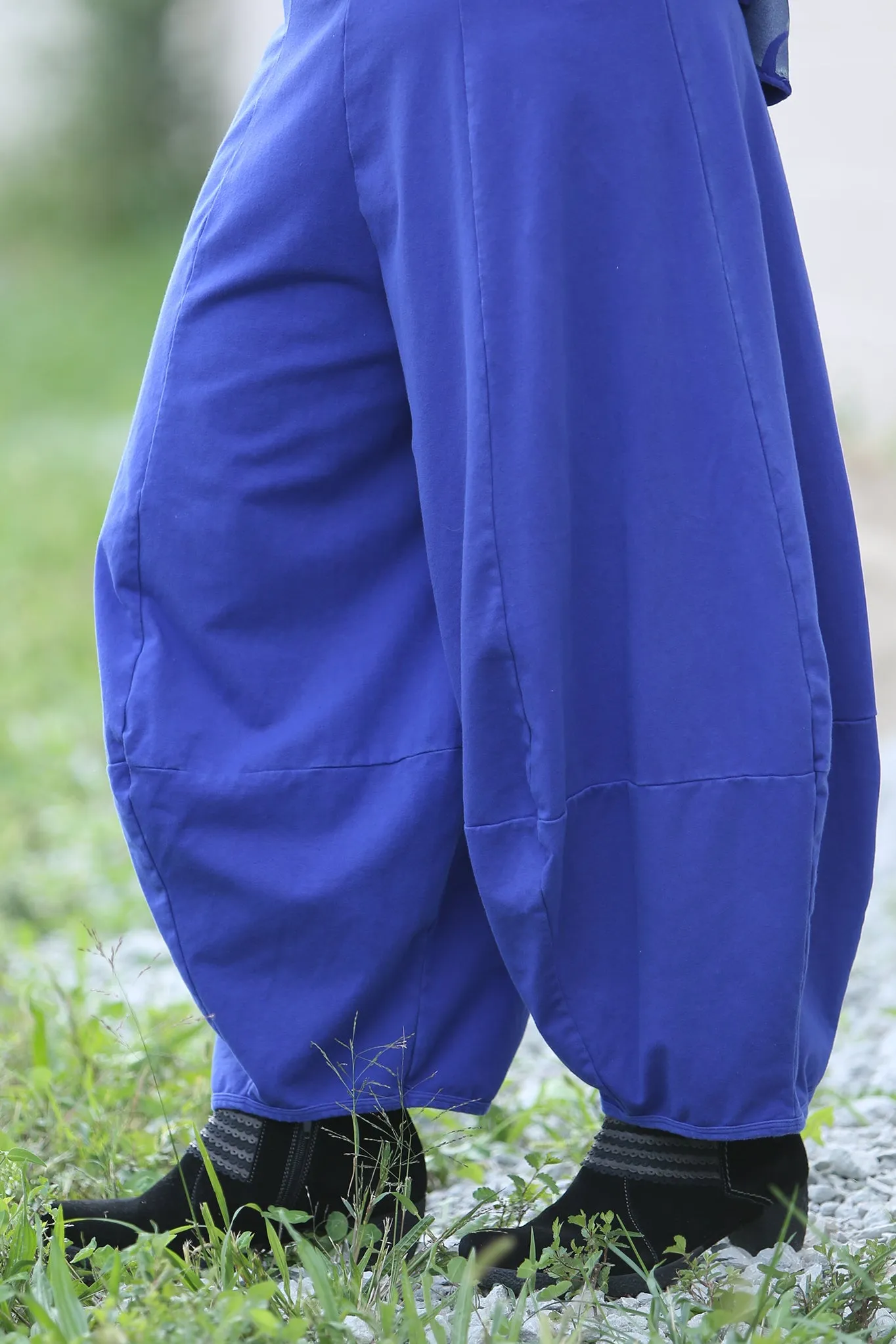 3273- Roll over Waist Four Square-Blue Spectrum-U