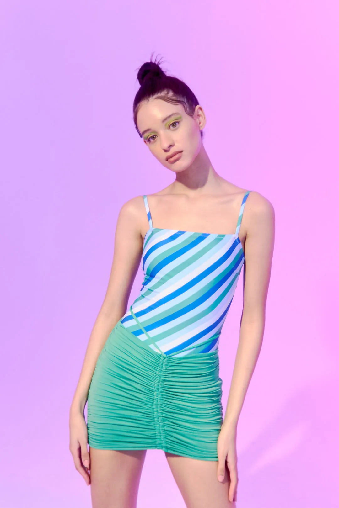 [70%] JADE SHIRRING SKIRT