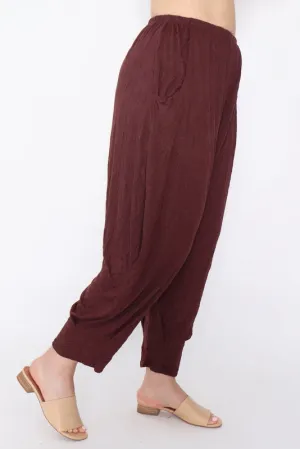 7718 Comfy pants Chocolate