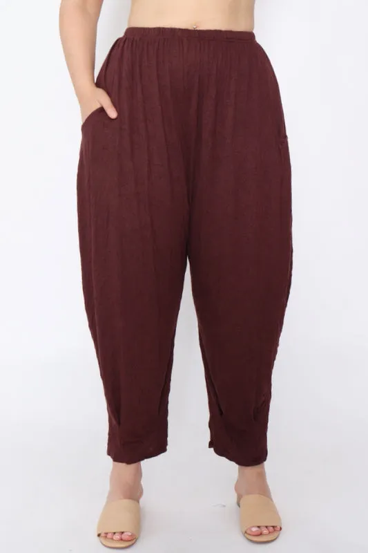 7718 Comfy pants Chocolate