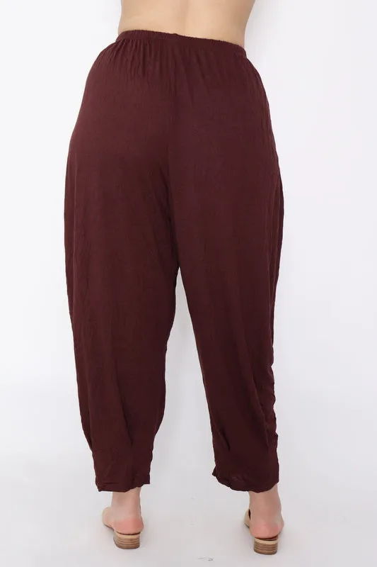 7718 Comfy pants Chocolate