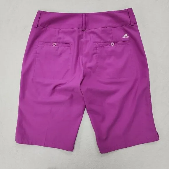 Adidas Climate Magenta Pink Long Trouser Golf Shorts 10