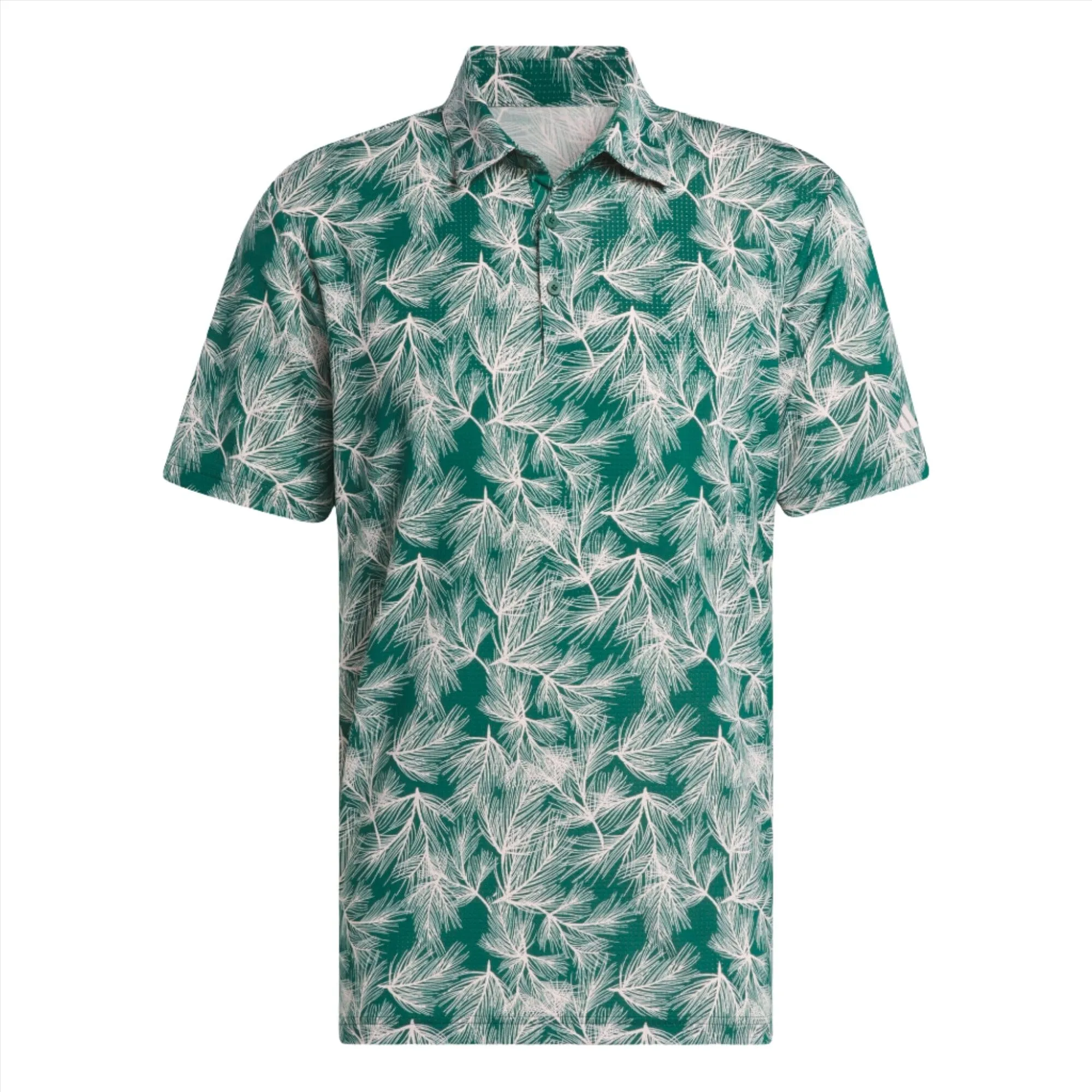 adidas Mesh Print Golf Polo Shirt
