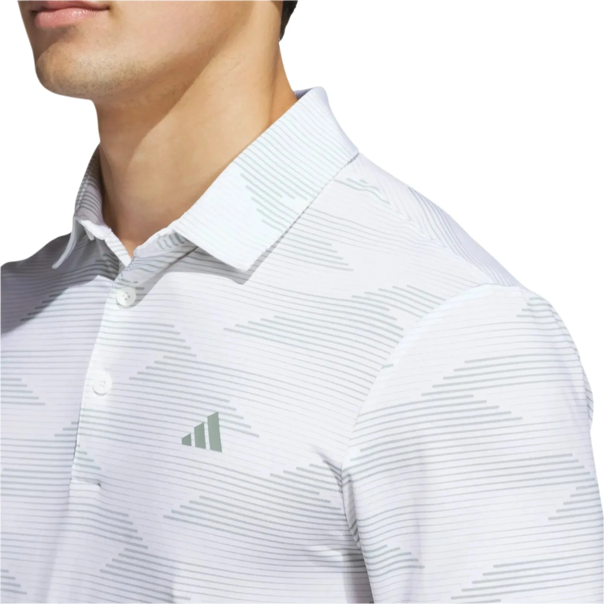 adidas Ultimate Speed Stripe Golf Polo Shirt
