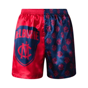 AFL Melbourne Demons Mens Satin Boxers