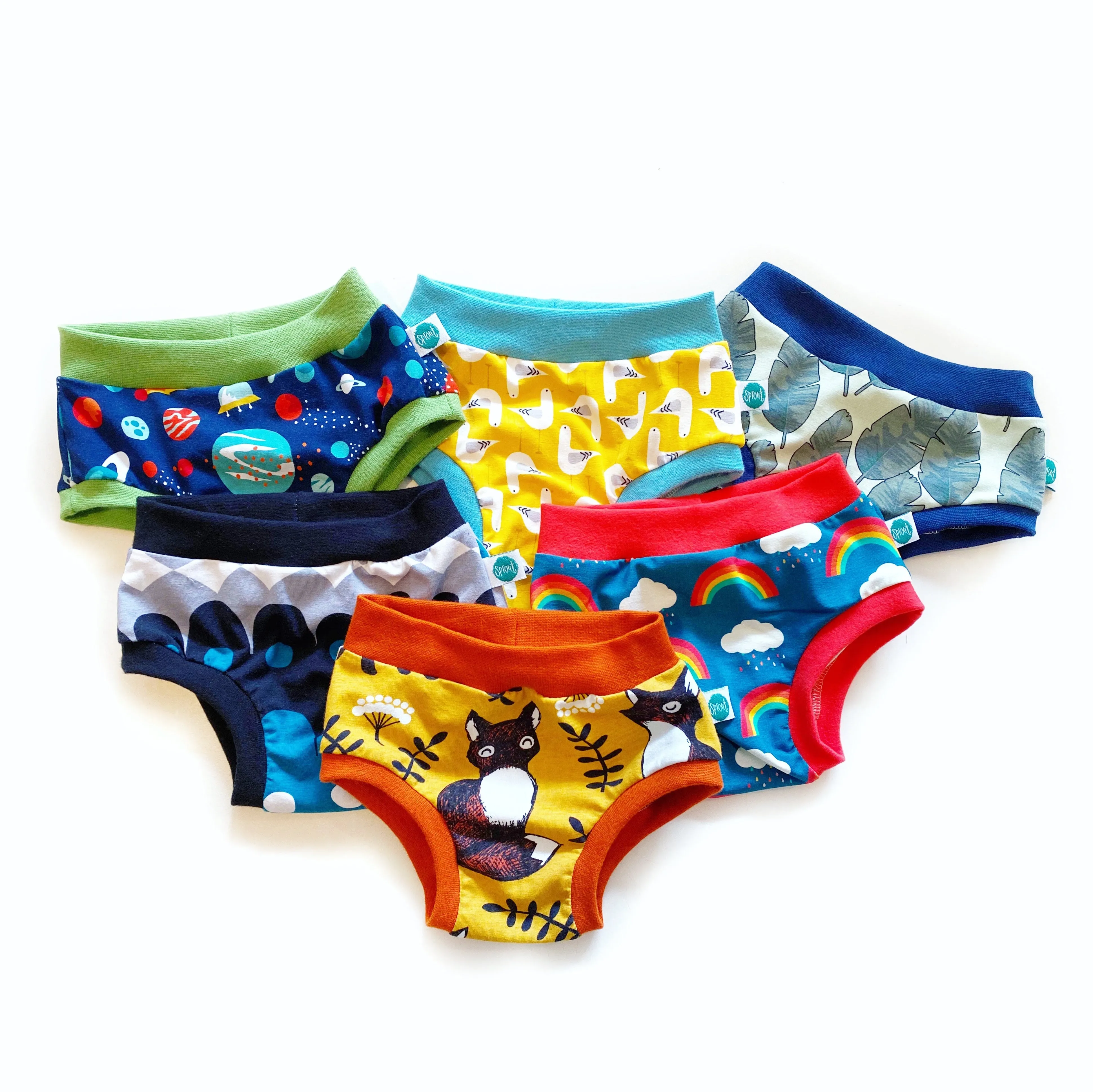 Age 9-10 Children's Unisex Organic Pants - Mixed Pack of 3 | Ethical Kids Underwear