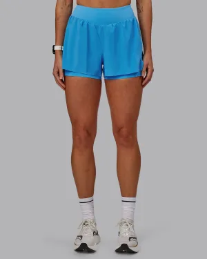Agility 3" Lined Run Shorts - Azure Blue