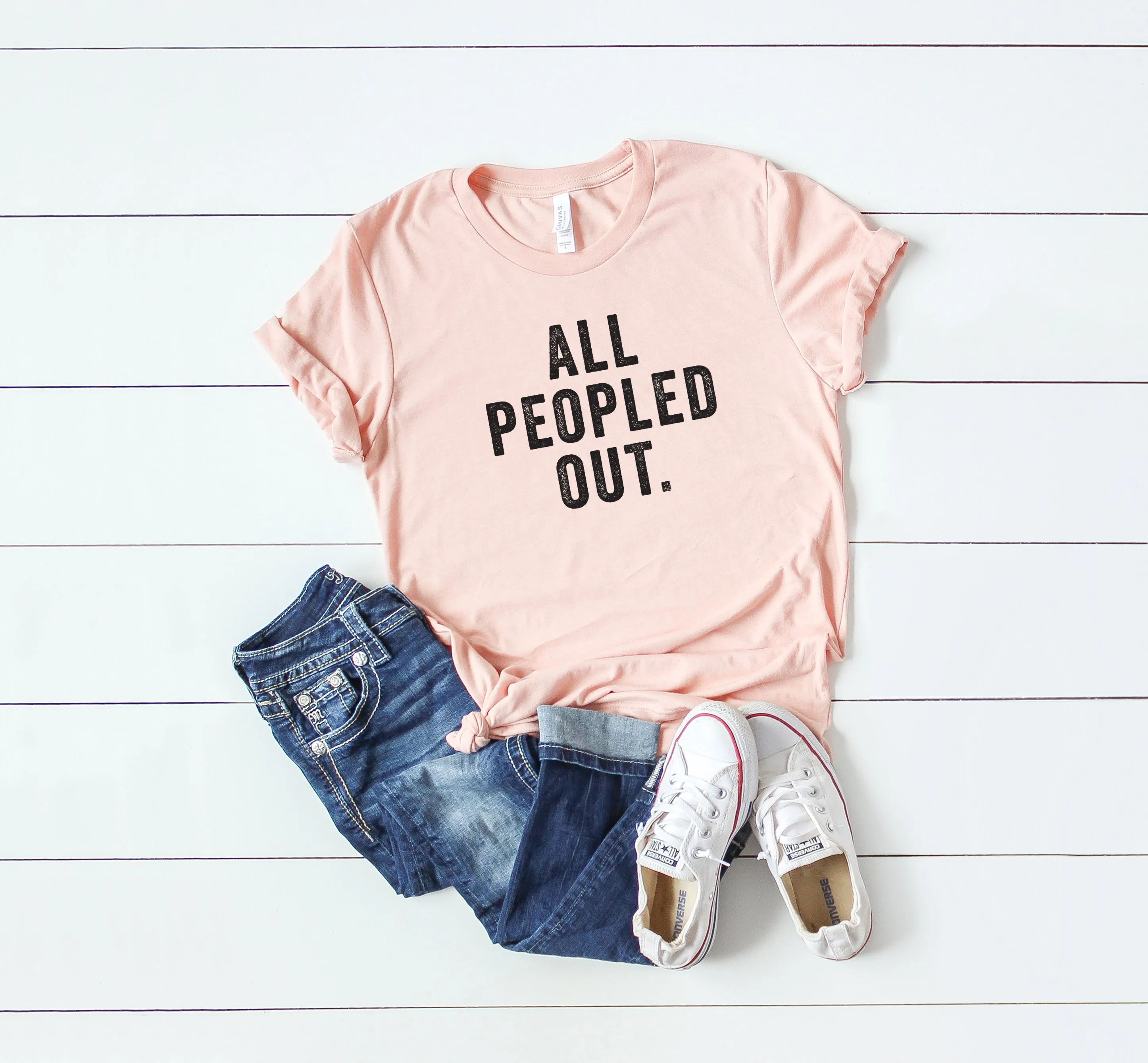 All Peopled Out | Short Sleeve Crew Neck
