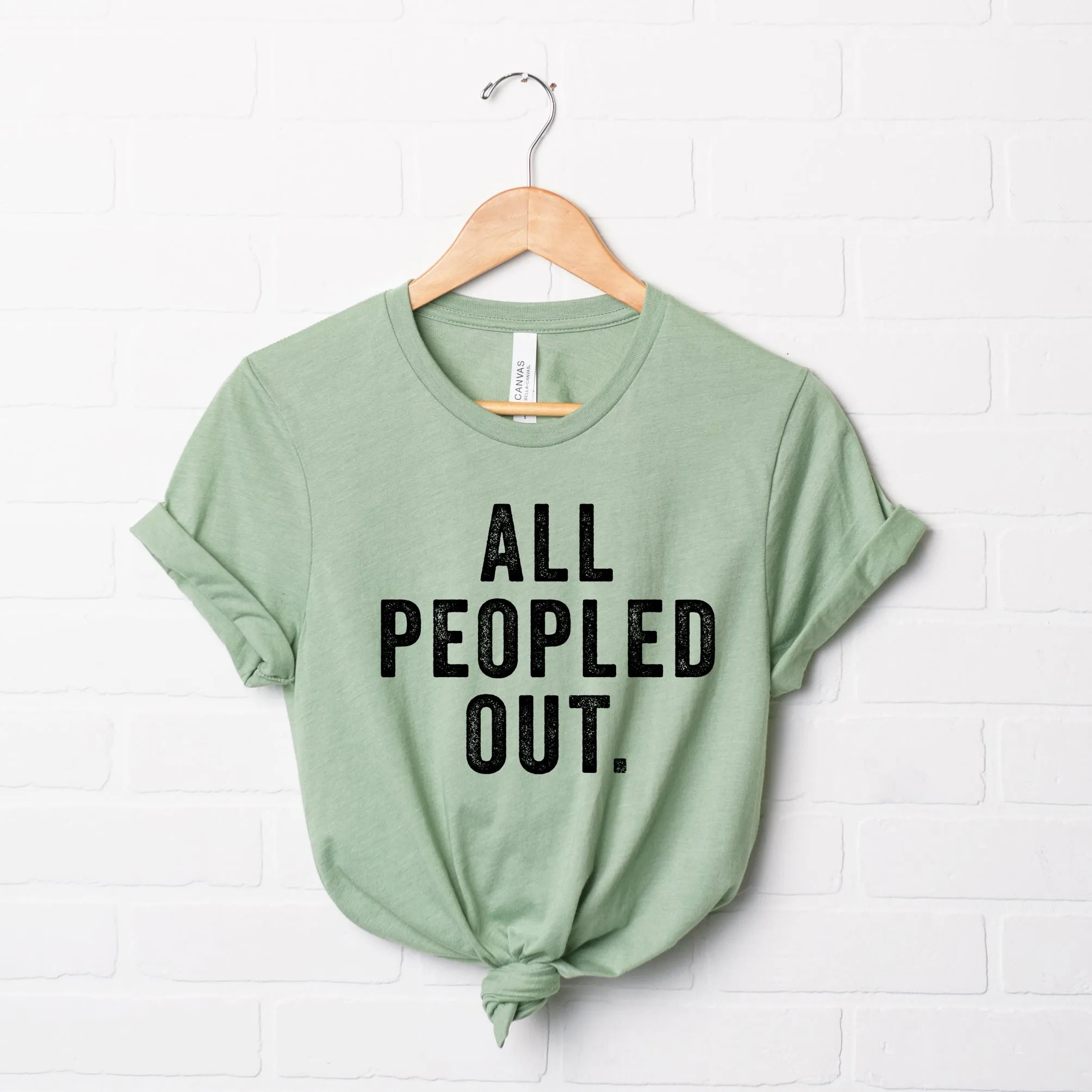 All Peopled Out | Short Sleeve Crew Neck