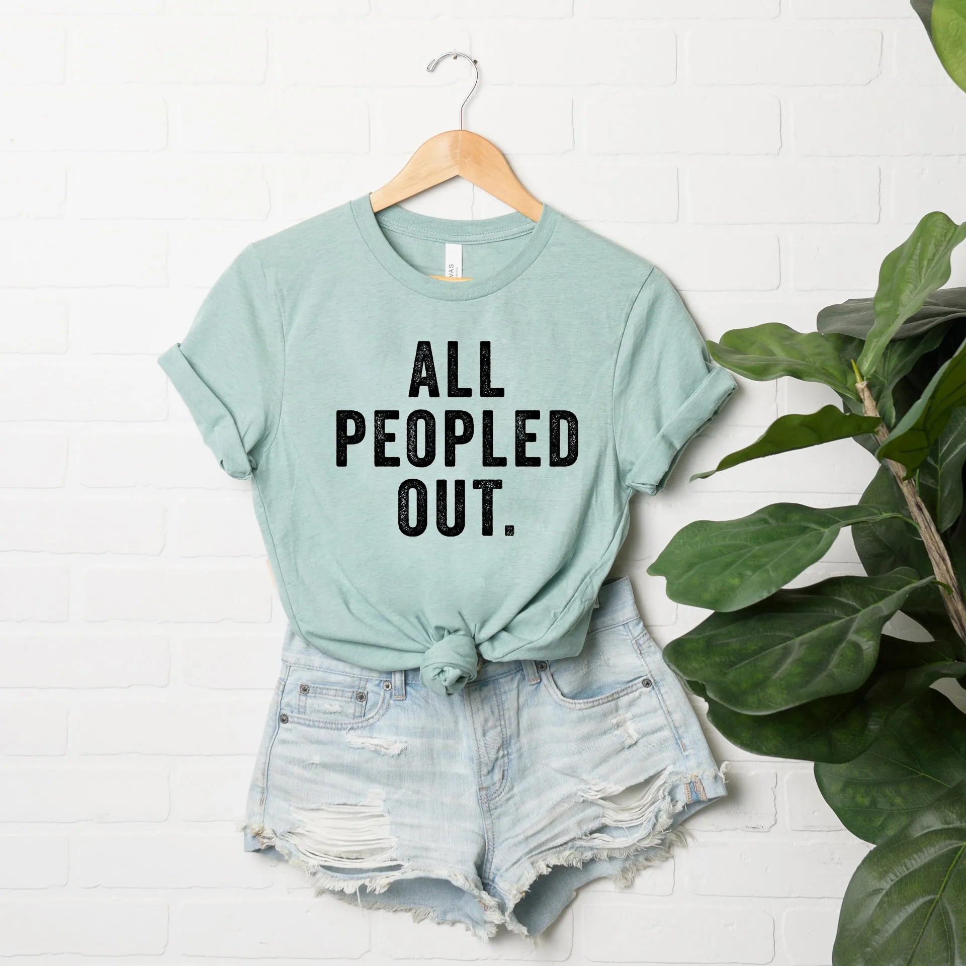 All Peopled Out | Short Sleeve Crew Neck