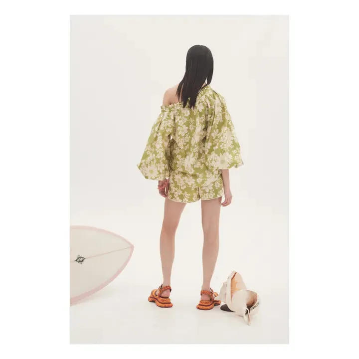 ALÉMAIS Leisa Floral organic cotton shorts