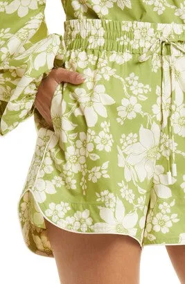 ALÉMAIS Leisa Floral organic cotton shorts