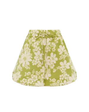 ALÉMAIS Leisa Floral organic cotton shorts