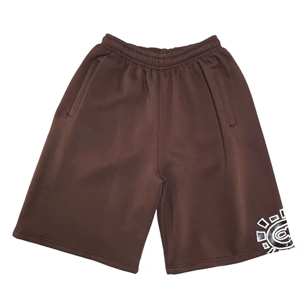 Always Do What You Should Do "@sun" Jogger Shorts (brown)