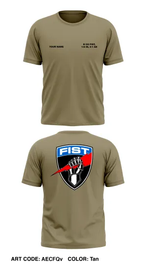 B Co FIST, 1-6 IN, 2-1 AD Store 1 (TAN 499) Core Men's SS Performance Tee - AECFQv