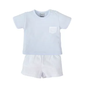 Babidu Hada T-Shirt & Shorts Set - Sky Blue
