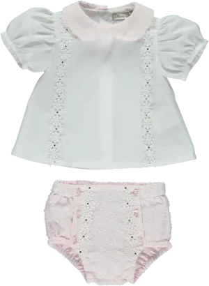 Baby Girl Pink Shorts Set