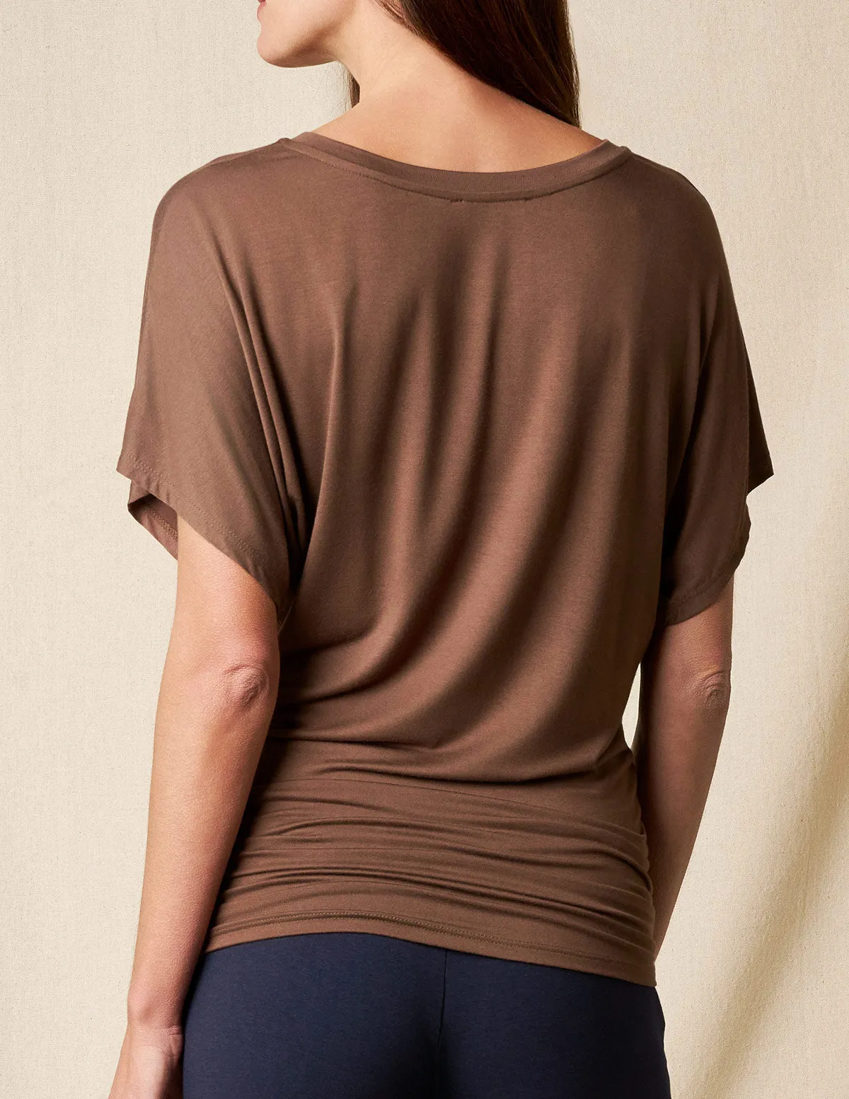 Bamboo Dolman Tunic - Chocolate