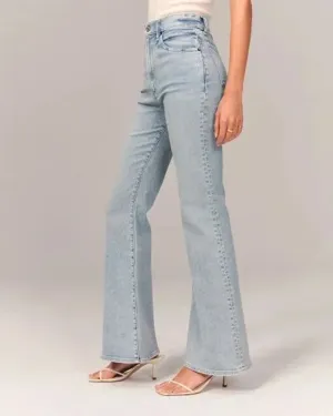 B&S | High-Waisted & Stretchy Flared Trousers for Women – Versatile, Comfortable Fit for Every Occasion