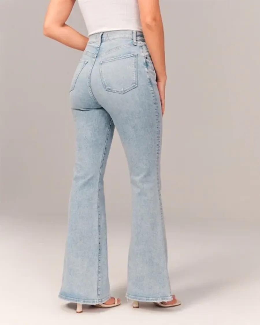 B&S | High-Waisted & Stretchy Flared Trousers for Women – Versatile, Comfortable Fit for Every Occasion