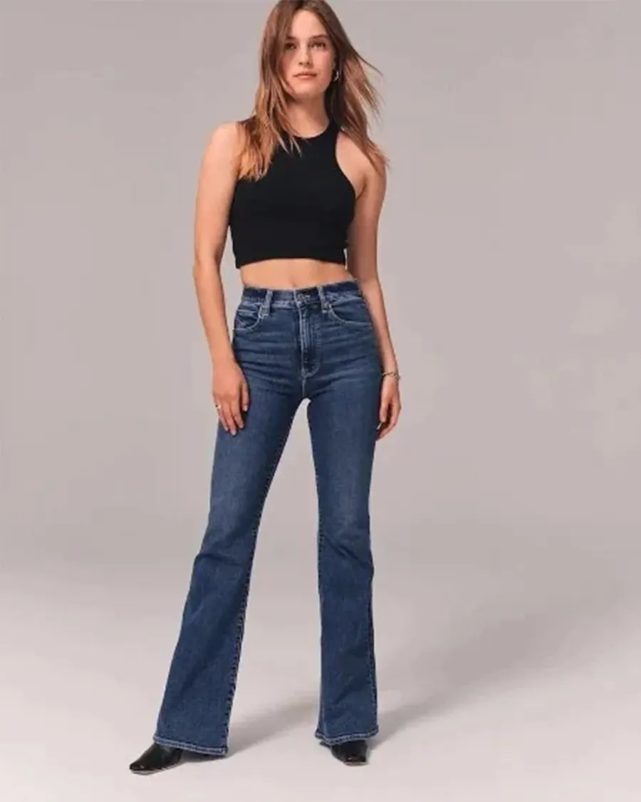 B&S | High-Waisted & Stretchy Flared Trousers for Women – Versatile, Comfortable Fit for Every Occasion