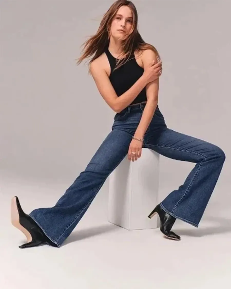 B&S | High-Waisted & Stretchy Flared Trousers for Women – Versatile, Comfortable Fit for Every Occasion
