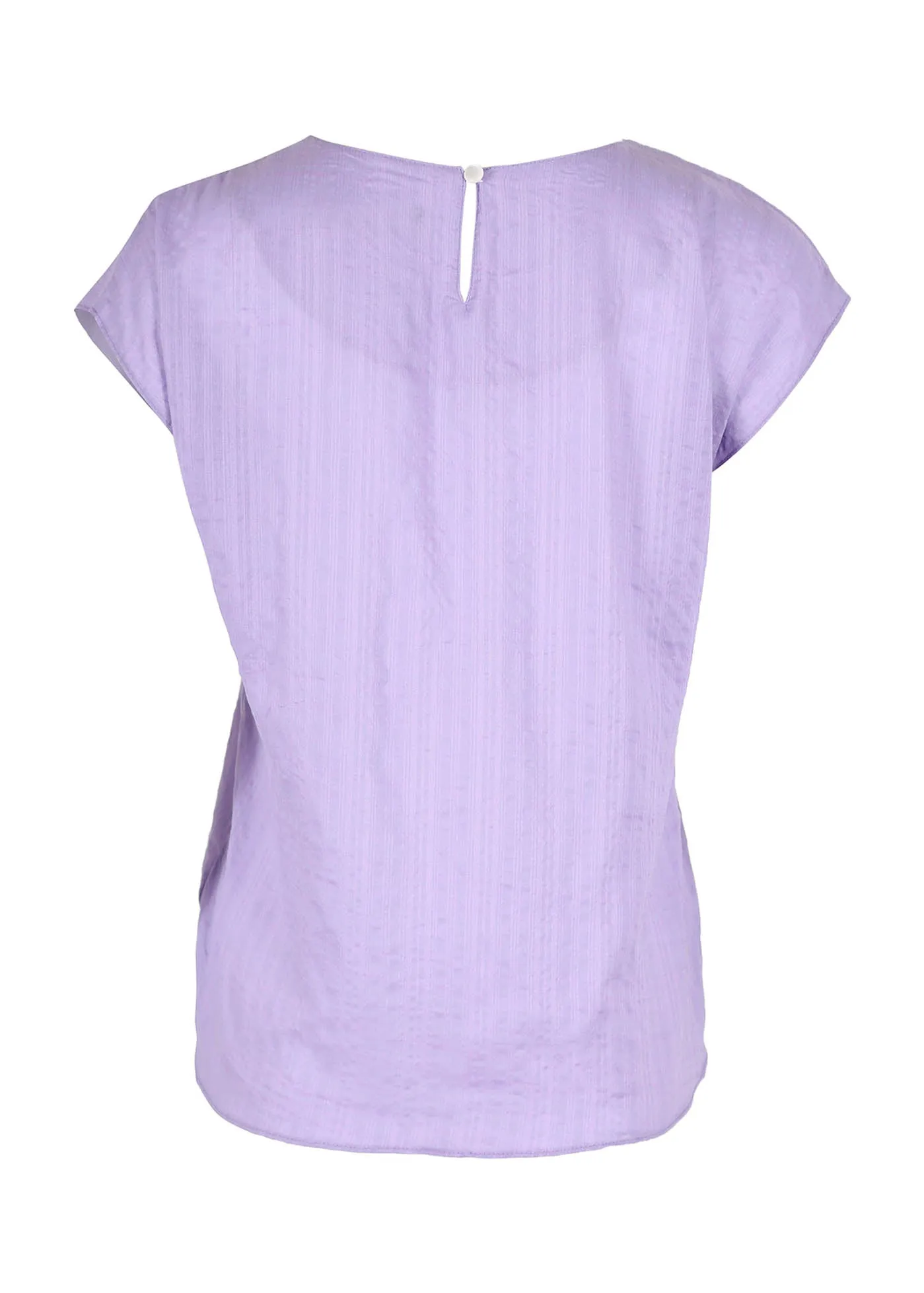Barcelone Tee Lilac in Seersucker