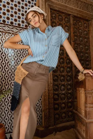 Bayside Short Sleeve Button Up