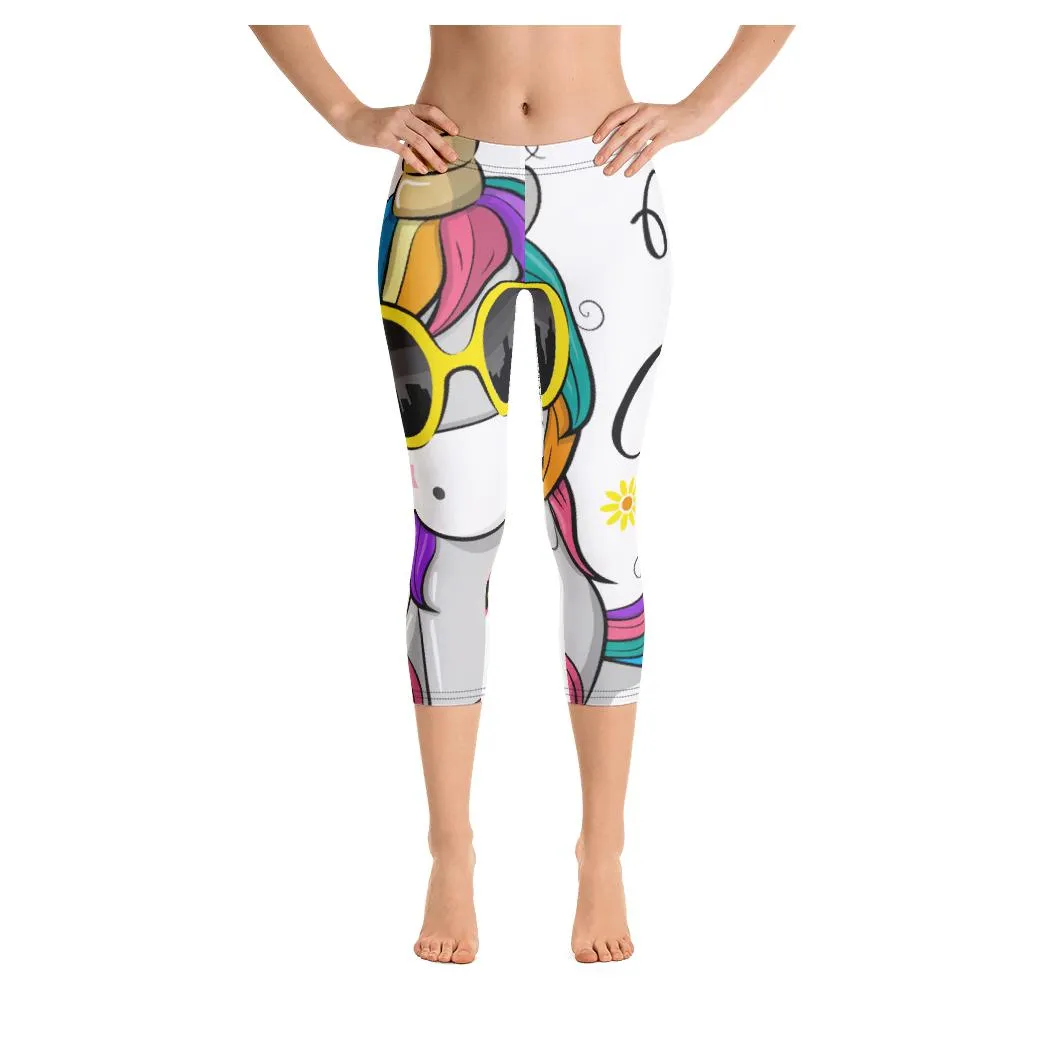 Be Cool Unicorn Capris (V1)