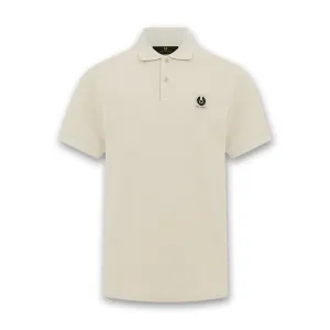 Belstaff - Cotton Piqué Polo in Stone Beige
