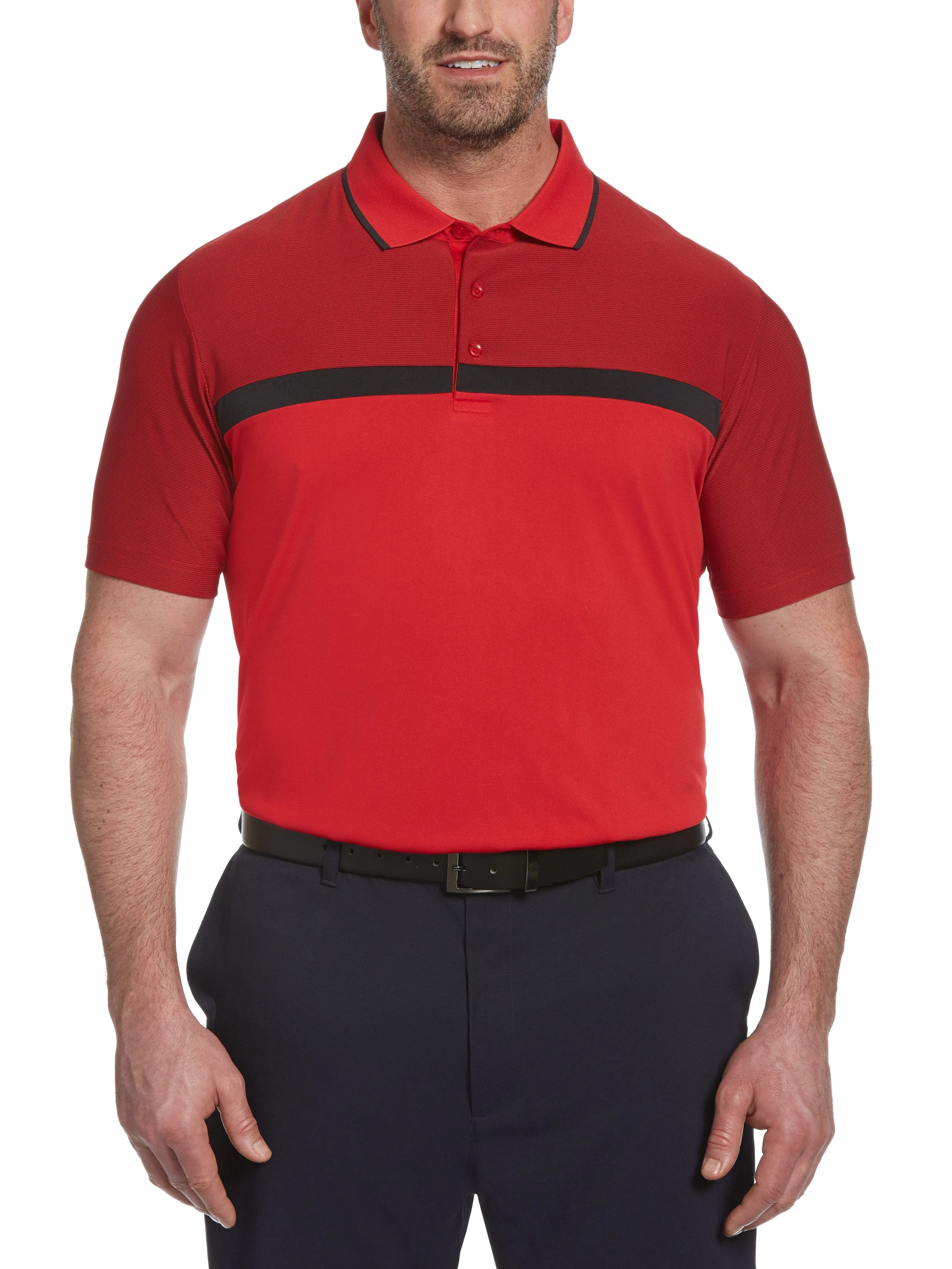 Big & Tall Swing Tech™ Fineline Essential Polo