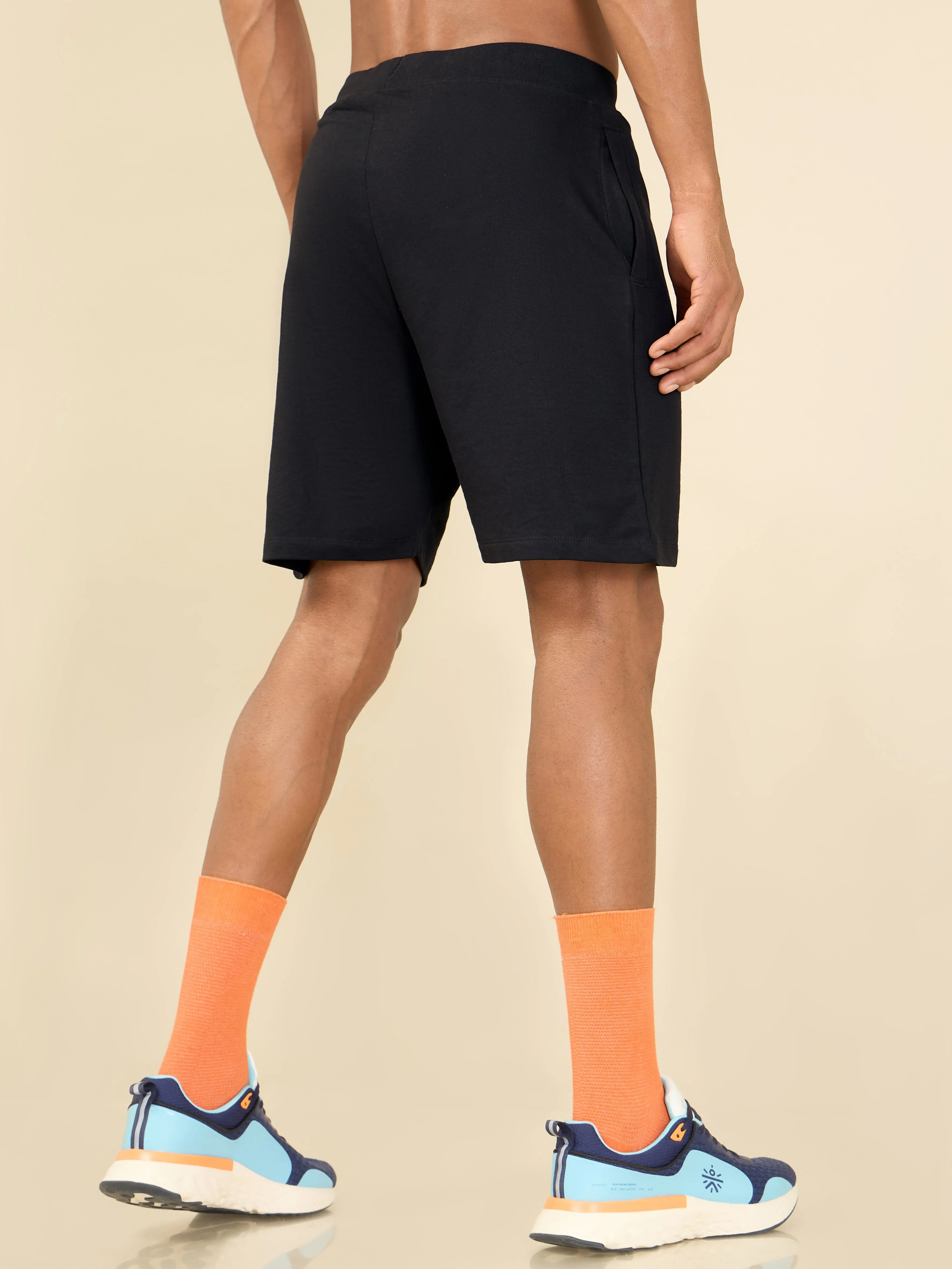 Black Cult Leisure Shorts for Men