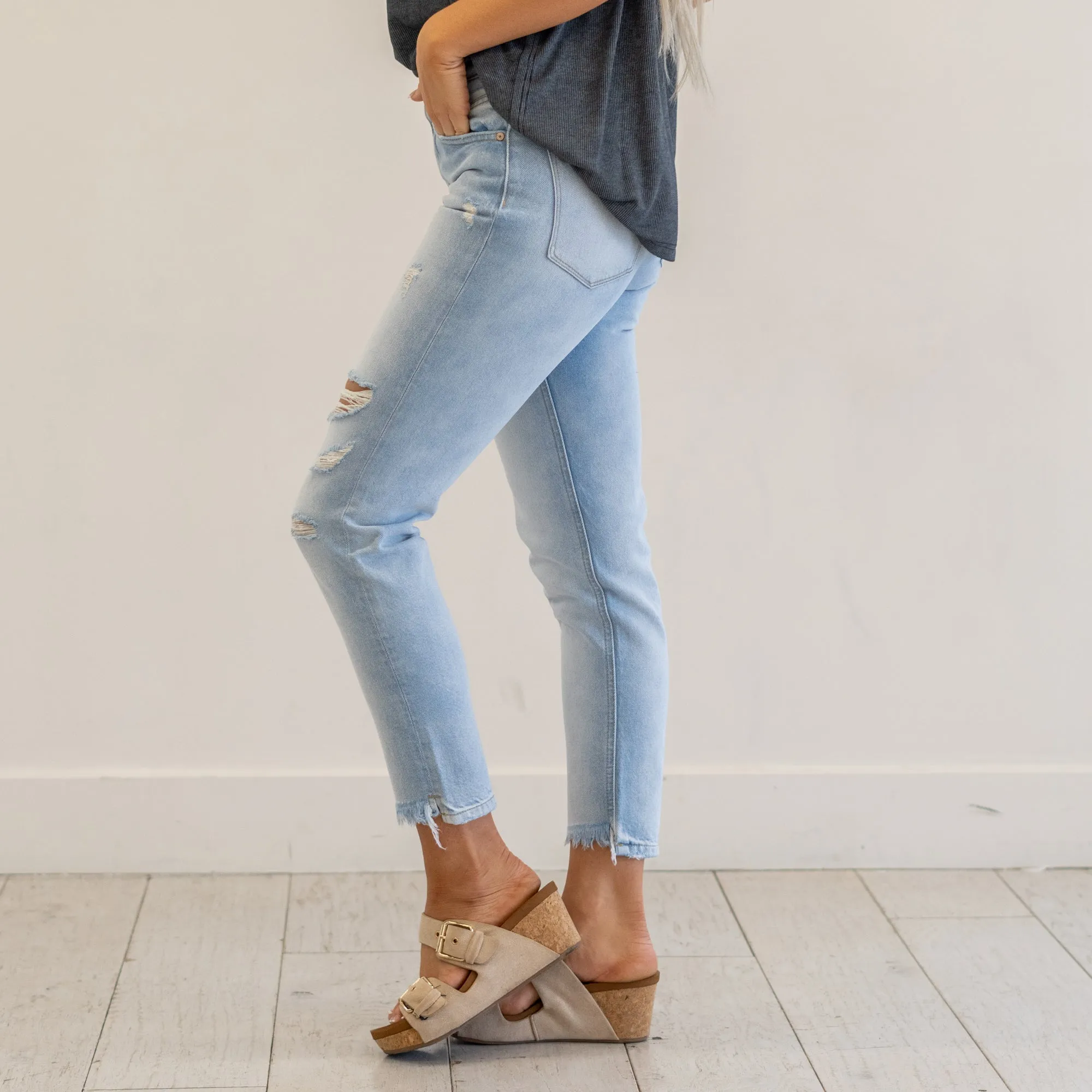 Bliss High Rise Mom Fit