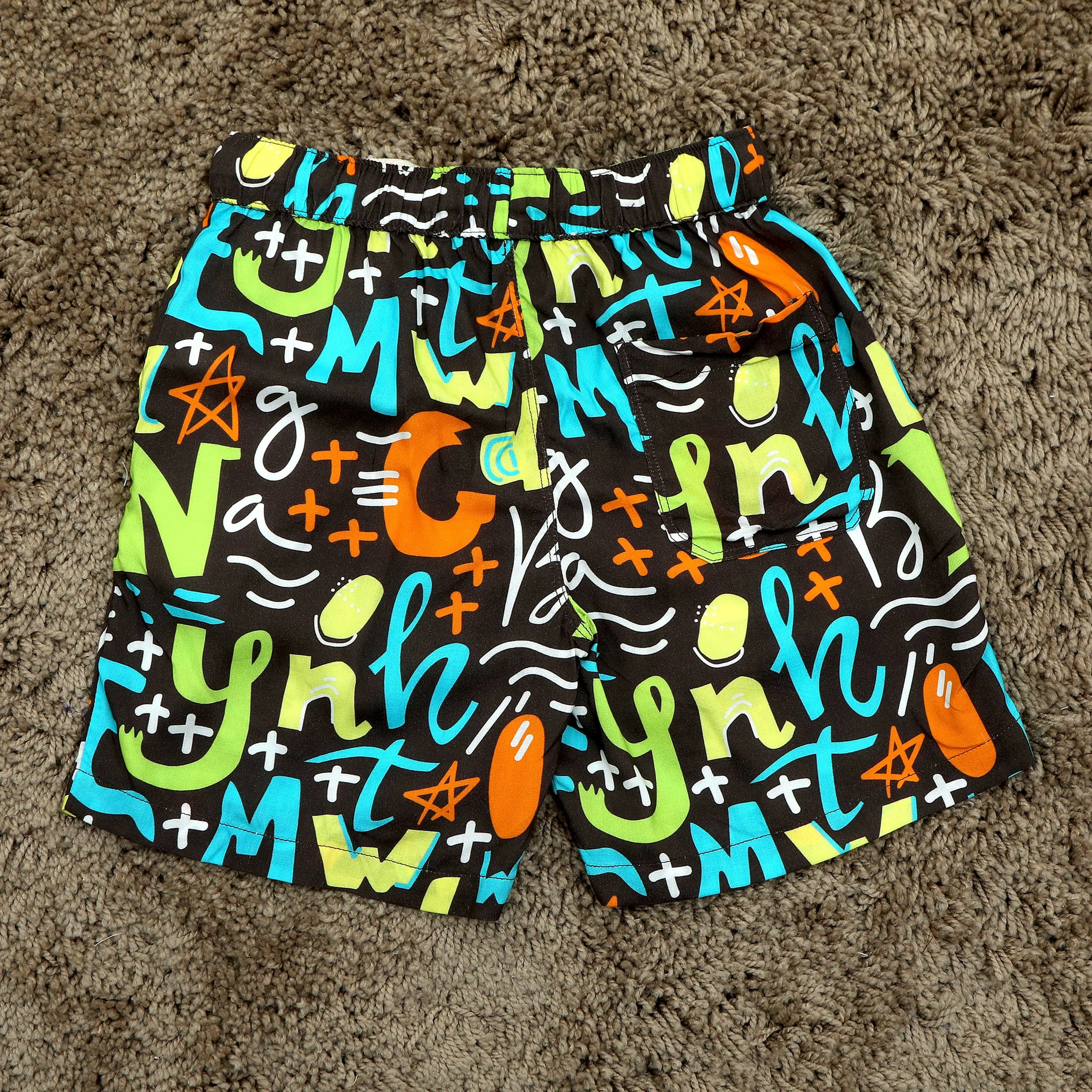 Boys Abstract Print Short Candy