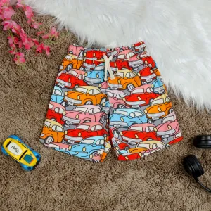 Boys Car Printed Short Multi Colour
