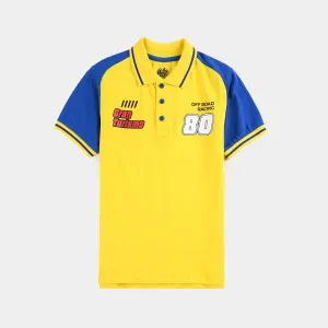 Boys Jumbo Pique Polo Grand Turismo-B.Yellow
