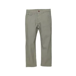 Boys Light Grey Cotton Trousers