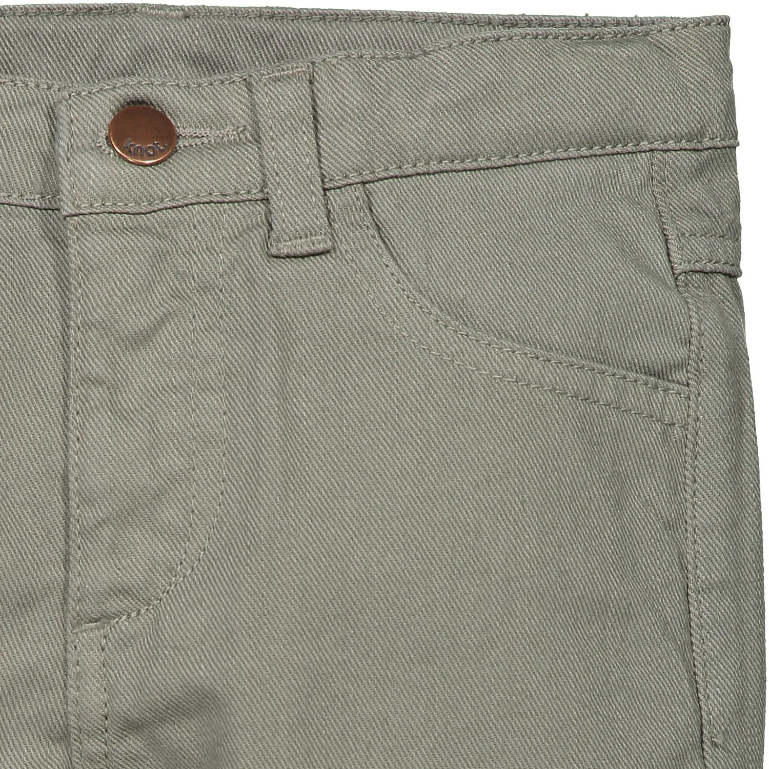 Boys Light Grey Cotton Trousers
