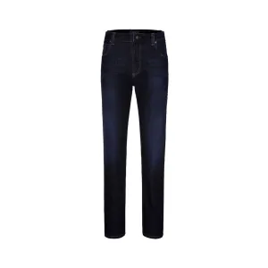 Bugatti Mens Regular Fit Jeans In Dark Blue With Comfort Stretch