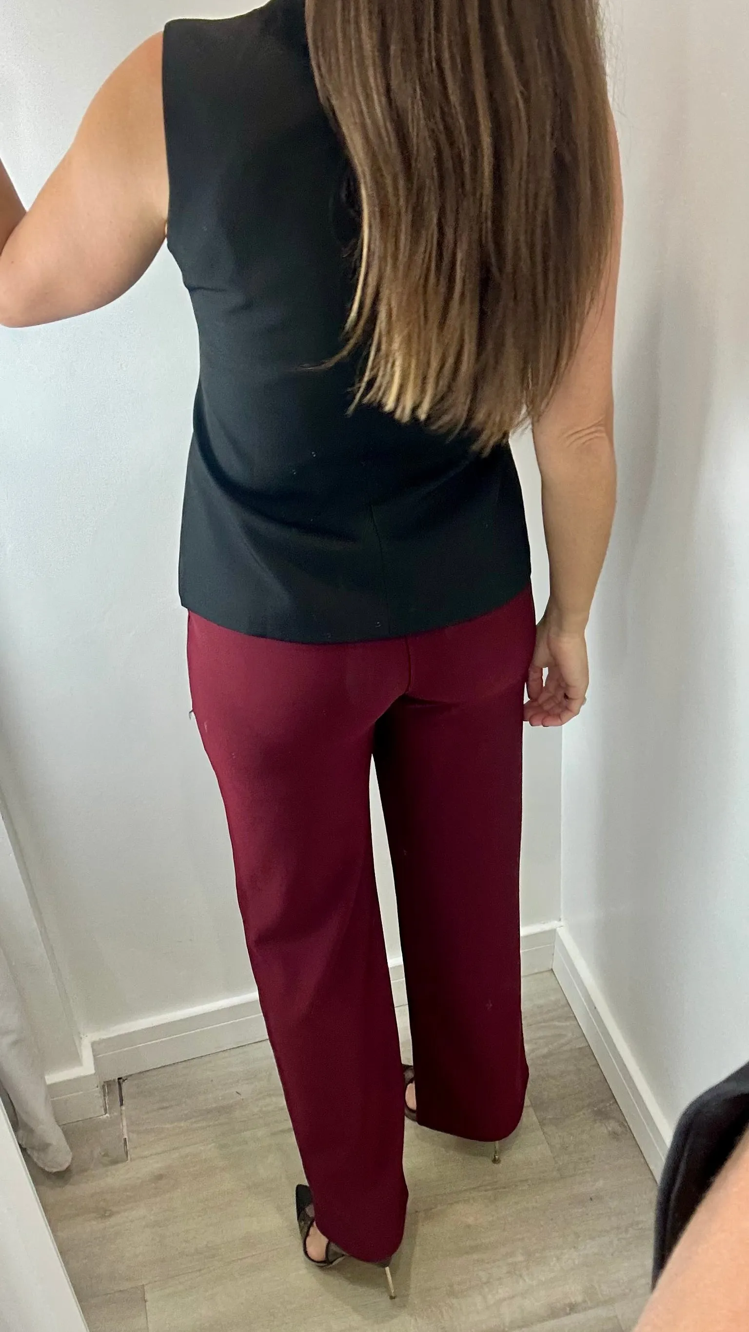 BURGUNDY TROUSERS