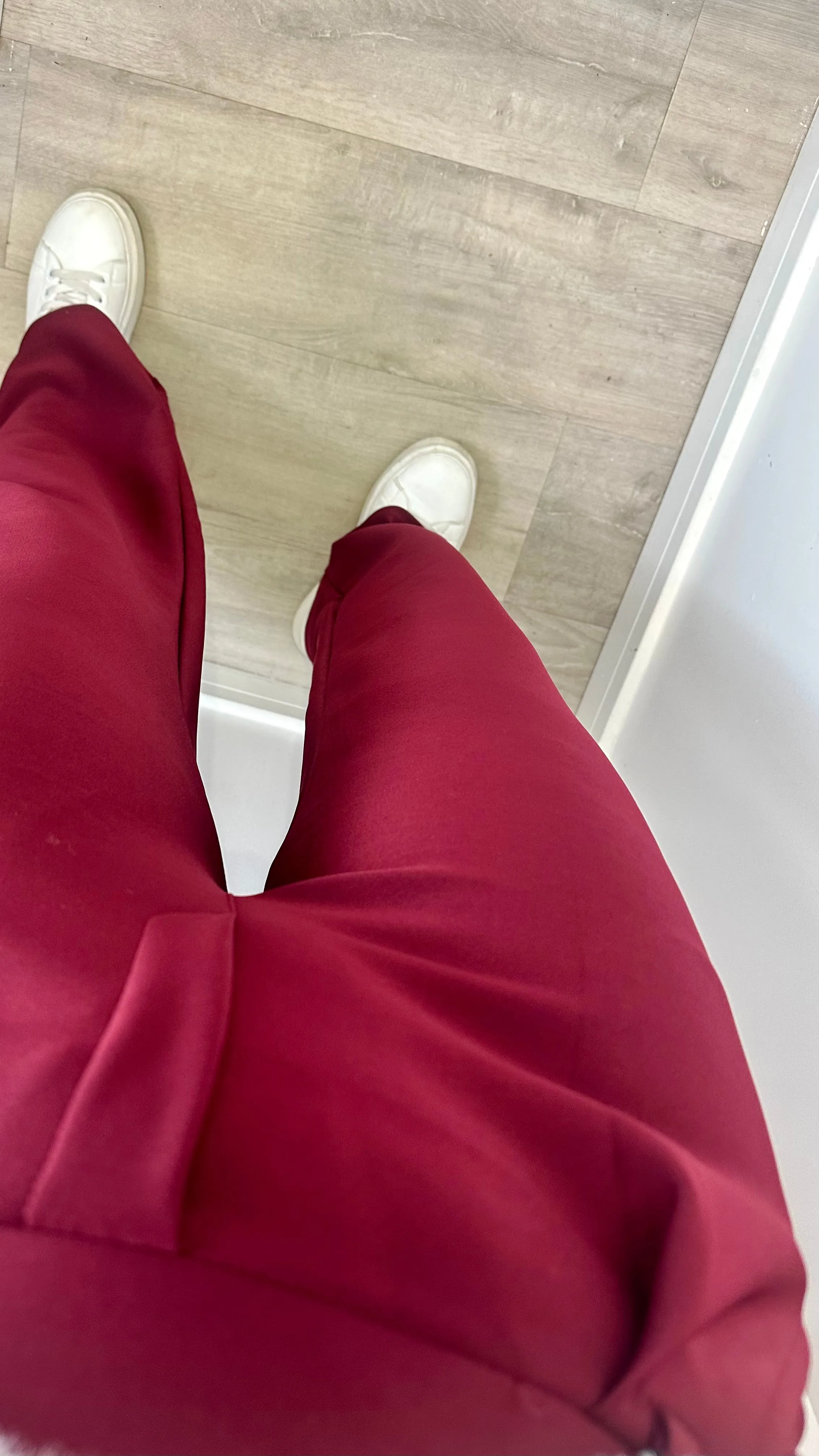 BURGUNDY TROUSERS