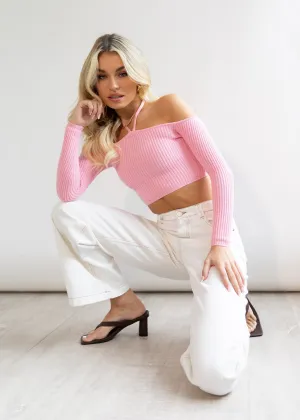 California Cool Knit Top - Pink