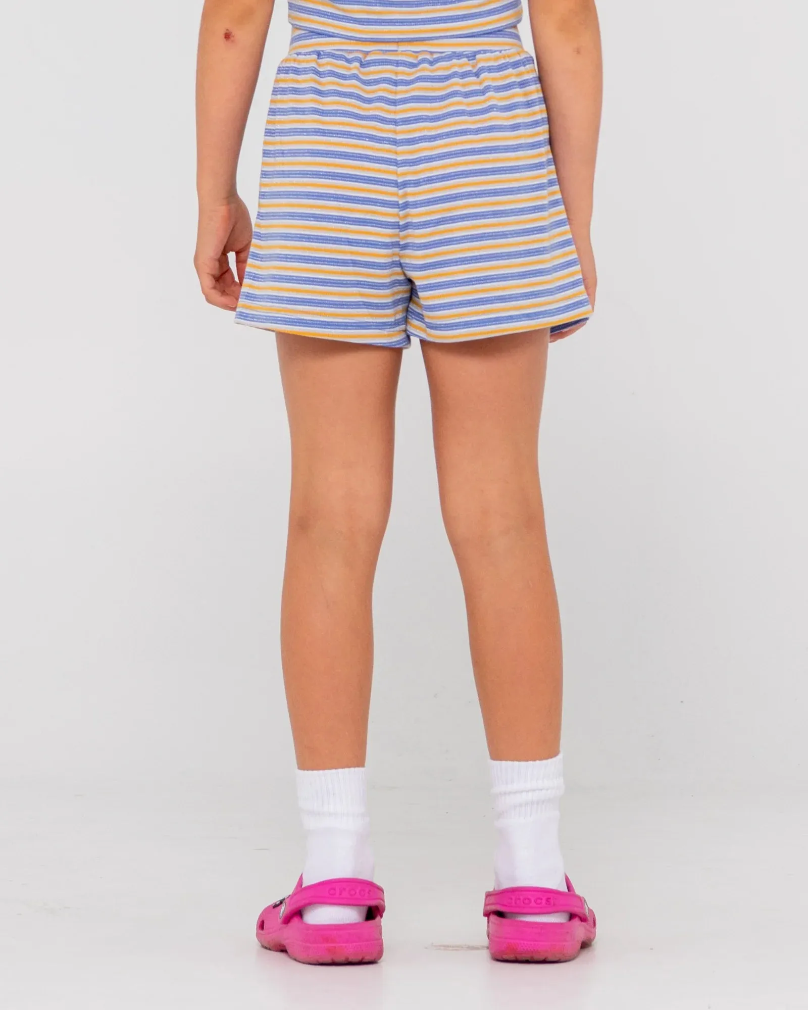 Camila Stripe Short Girls - Yonder Blue