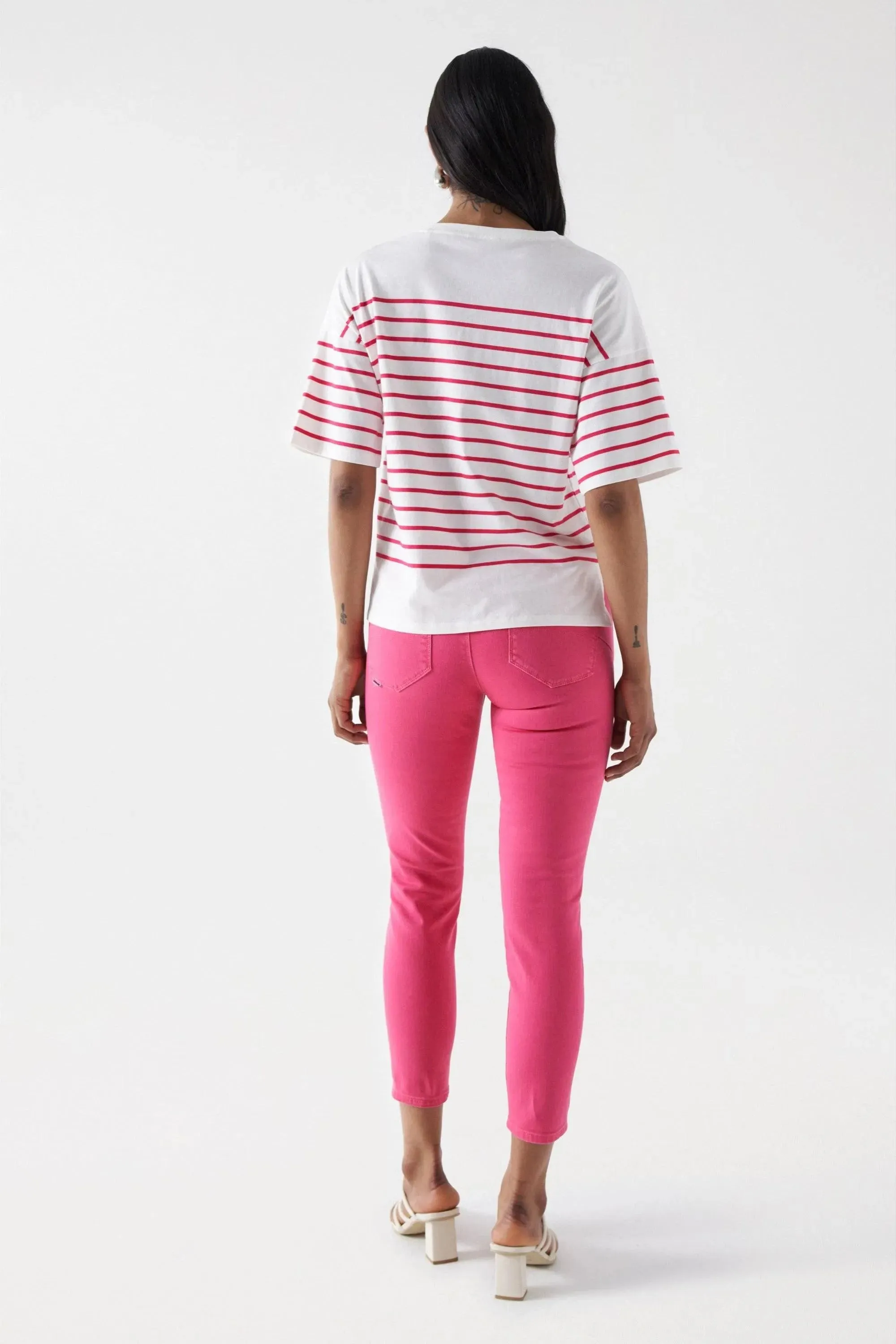 Camiseta Salsa Jeans de Rayas con Branding